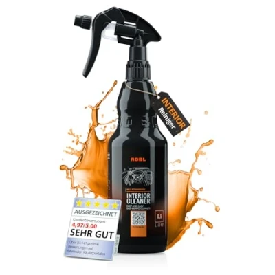 Abbildung von ADBL Interior Cleaner (500ml) Leistungsstarker Innenraumreiniger für Vinyl, Kunststoff und Gummi Entfernt Schmutz, Fingerabdrücke Fett Rückstandsfrei einfach anzuwenden