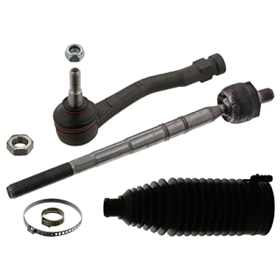 Abbildung von FEBI BILSTEIN 44934 Spurstange Vorderachse links mit Muttern Schellen, Lenkmanschetten PEUGEOT: Partner II Kastenwagen, Tepee