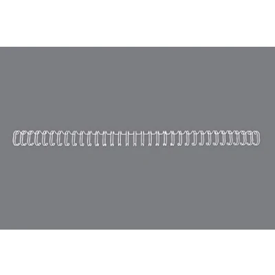 Abbildung von WireBind Drahtbinderücken, 100 Stück, 5mm, weiß
