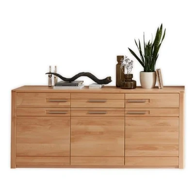 Abbildung von NATURE ONE Sideboard in Kernbuche teil massiv FSC zertifiziert Moderne Kommode mit Schubladen und viel Stauraum 190 x 86 45 cm (B/H/T)