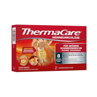 Abbildung von ThermaCare Wärmeumschläge für größere Schmerzbereiche 2 St