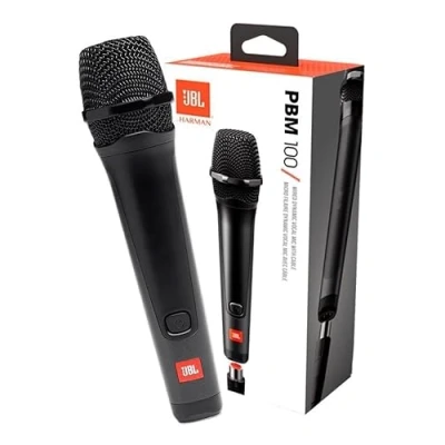 Abbildung von JBL PBM 100 Dynamisches Gesangsmikrofon Mit Kabel Schwarz Zubehör für die Party Box Karaoke Zuhause Kardioid Richtcharakteristik