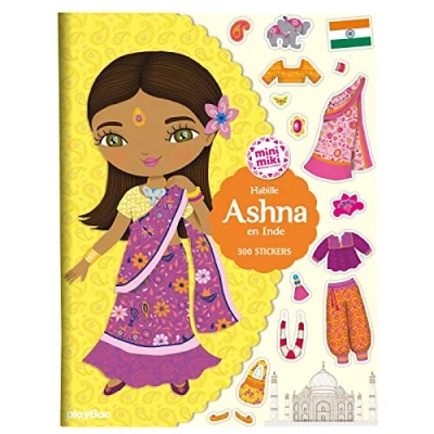 Abbildung von Minimiki stickers Habille Ashna en Inde: Avec 300