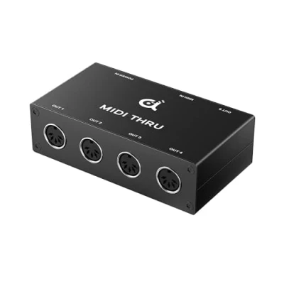 Abbildung von DigitalLife 1 Ein./5 Aus. 5 Pin DIN MIDI Thru/Splitter/Hub Box (Thru B, Metall)