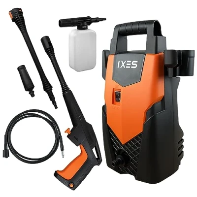 Abbildung von Scheppach Hochdruckreiniger IXES IX PRC1400 1400W, 110 bar, inkl. Zubehör, Druck max: 1400 W, Fördermenge 408 l/h