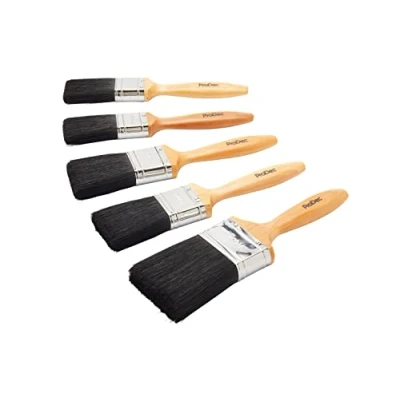 Abbildung von ProDec Craftsman 5 teilig Professioneller Handwerkspinsel mit gemischten Borsten für Streicharbeiten Dispersions , Glanz und Satinfarben auf Wänden, Decken, Holz Metall