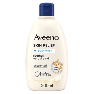 Abbildung von Aveeno , Skin Relief, Duschgel, beruhigt sehr trockene Haut, 500 ml (1 Packung mit 1), Verpackung kann variieren