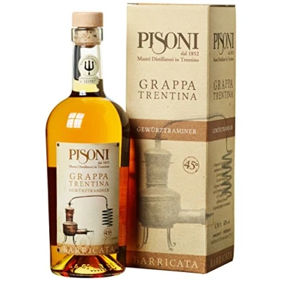 Abbildung von Distilleria Pisoni Grappa Gewürztraminer Barricata (1 x 0.7 l)