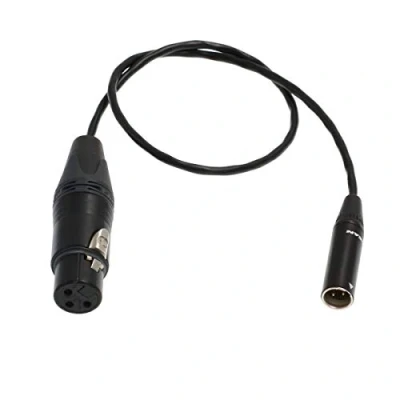 Abbildung von BMPCC Kamera Audiokabel TA3M auf XLR 3 poliges Mikrofon für Blackmagic Design Pocket Cinema Camera 4K (80 cm)