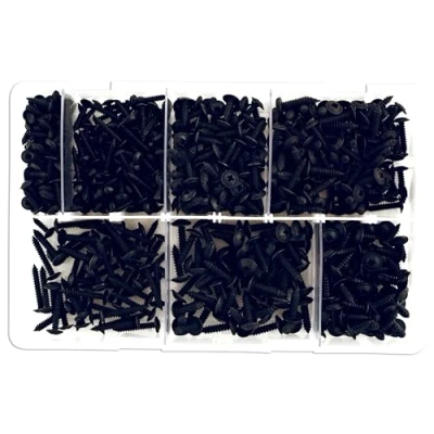 Abbildung von Connect 35002 Assorted Self Tapping Black Flanged Screws Box 700pc