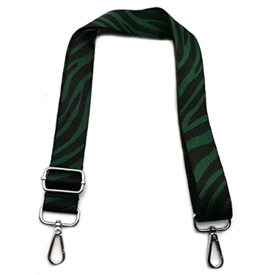 Abbildung von Taschengurte zum Wechseln Grün Textur, Verstellbarer Schultergurt für Taschen, Taschengurt Breit Schulterriemen mit Karabiner Silber 3.8cm, Umhängegurt Tragegurt Taschen Damen #6