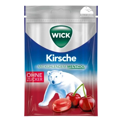 Abbildung von Wick Wildkirsche &amp; Eukalyptus Bonbons ohne Zucker Btl