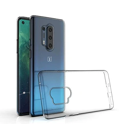 Abbildung von CoverKingz Handyhülle für OnePlus 8 Pro Silikonhülle Soft Case Bumper Durchsichtig Handy Hülle Slim Cover Transparent