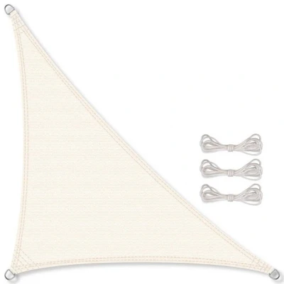 Abbildung von CelinaSun Sonnensegel HDPE Sonnenschutz Tarp atmungsaktiv Dreieck 3x3x4,25 m cremeweiß, (1 tlg)