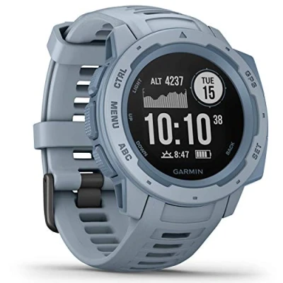 Abbildung von Garmin Instinct wasserdichte GPS Smartwatch mit Sport /Fitnessfunktionen und bis zu 14 Tagen Akkulaufzeit. Herzfrequenzmessung am Handgelenk, Fitness Tracker (Generalüberholt)