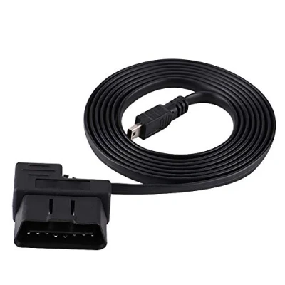 Abbildung von Auto OBD2 USB Verlängerungskabel, 180 cm OBD II EOBD 16 poliger Diagnose Verlängerungsadapter für Mini Kabel