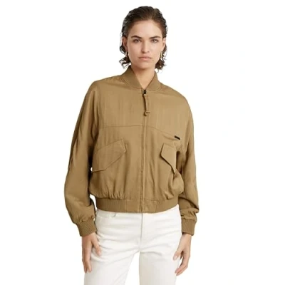 Abbildung von G STAR RAW Damen Everyday Bomber Overshirt , Beige (safari D23018 D573 B444), XS
