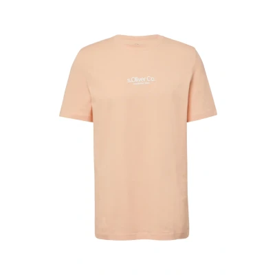 Abbildung von s.Oliver Tshirt print, Herren, Größe: XXL, Papaya
