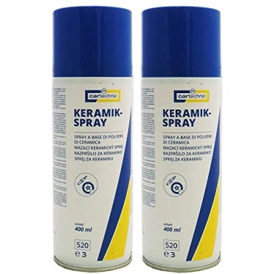 Abbildung von 2x 400ml cartechnic Keramikspray, Schmiermittel, Montagepaste, Keramikpaste
