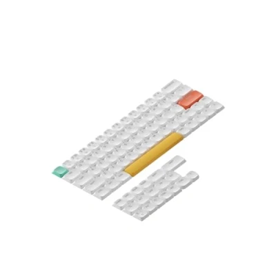Abbildung von nuphy NSA Shine Through ABS Keycaps, Tastenkappen für Air 60 V2 Low Profile Tastatur, weiß, QWERTY Keycaps ANSI/US