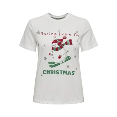 Abbildung von ONLY Rundhalsshirt ONLXMAS YRSA CHRISTMAS REG S/S TOP JRS für Weihnachten