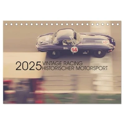 Abbildung von Vintage Racing, historischer Motorsport (Tischkalender 2025 DIN A5 quer), CALVENDO Monatskalender