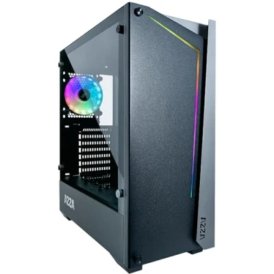 Abbildung von AZZA Apollo 430B DF2 Tower Gehäuse, schwarz/grau, Tempered Glass, ATX Mid