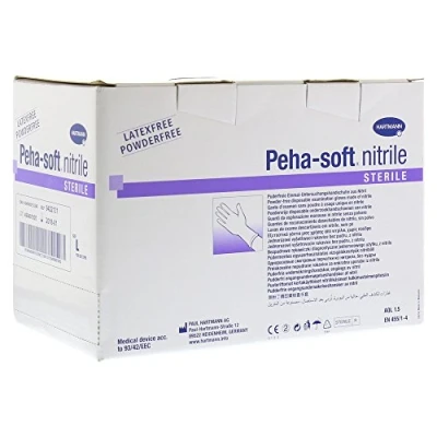 Abbildung von Peha Soft nitrile Unt.handsch.puderfrei steril L