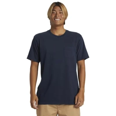 Abbildung von Quiksilver Saltwaterpocket Tshirt basic, Herren, Größe: Medium, Dark blue