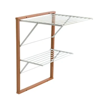 Abbildung von Arredamenti Italia Wandmontierter Kleiderständer, Holz, Kirsche, APERTO:P63 x L69 H80 cm, CHI.: P3 H95 cm