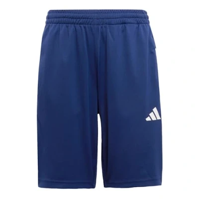 Abbildung von adidas Performance Training Essentials Stripes kurze Sporthose für Kinder, Größe: 152, Dark blue white