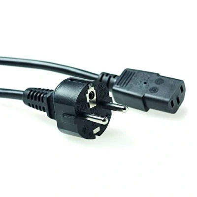 Abbildung von ACT Kaltgerätekabel 1.5m, C13 Kabel, PC Stromkabel, CEE 7/7 Schutzkontakt auf 3 Pin AK5014 Schwarz