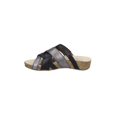 Abbildung von Josef Seibel Tonga 74 Pantolette flach schwarzkombi, Damen, Größe: 41, Schwarz kombi Schuhe
