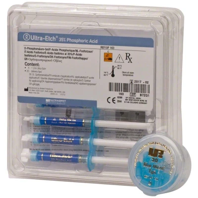 Abbildung von Ultra Etch Kit 4 x 1,2ml 1,2 ml Spritze, 20 Blue Micro Tips