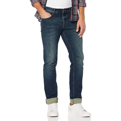 Abbildung von camel active Houston Jeans Straight Leg, Herren, Größe: 33x32, Stone blue denim