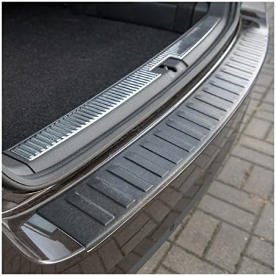 Abbildung von teileplus24 L596 Ladekantenschutz V2A Edelstahl kompatibel mit Skoda Superb 3 Kombi 2015 2019 Abkantung, Farbe:Anthrazit gebürstet