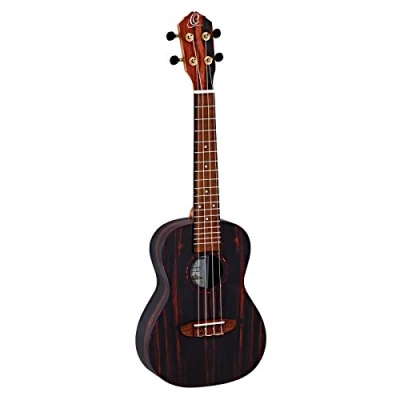 Abbildung von Ortega Guitars Konzert Ukulele akustisch Timber Series inklusive Deluxe Gigbag Ebenholz/ Mahagoni (RUEB CC)