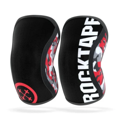 Abbildung von RockTape 800782 Assassins Knee Sleeves Knieschoner Red Camo 7mm, L