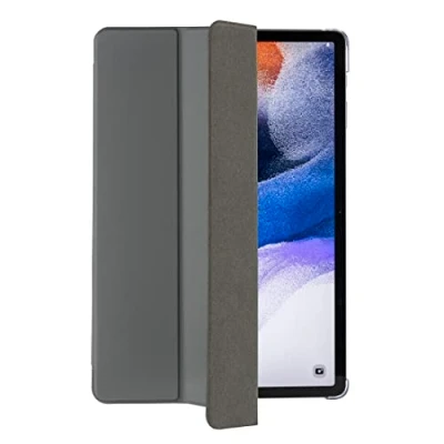 Abbildung von Hama Tablet Hülle „Fold Clear“ für Samsung Galaxy Tab S7/S8 11&quot; (Schutzhülle mit Stand zum Klappen, Tasche Auto Schlaf/Wach, S Pen Stifthalterung) grau