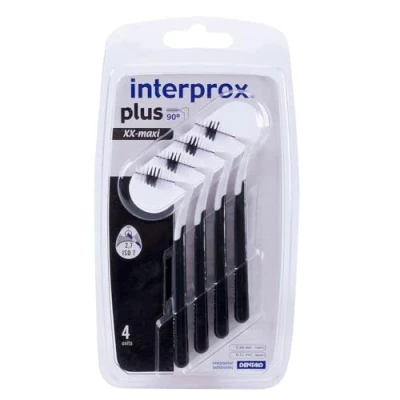 Abbildung von interprox plus Blister XX maxi (schwarz) 4 Interdentalbürstchen