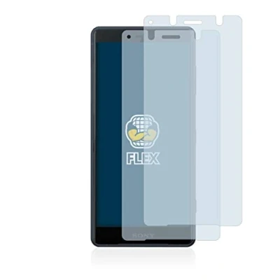 Abbildung von BROTECT 2 Stück Full Cover Schutzfolie für Sony Xperia XZ2 Compact Screen Displayschutz Folie [3D Curved, Anti Fingerprint, Kristall Klar]