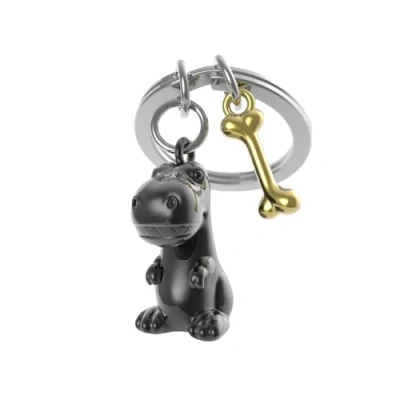 Abbildung von O meta[l]morphose Metalorphose Schlüsselanhänger T Rex &amp; Sound Knochen MTM225 01, Schwarz, one size
