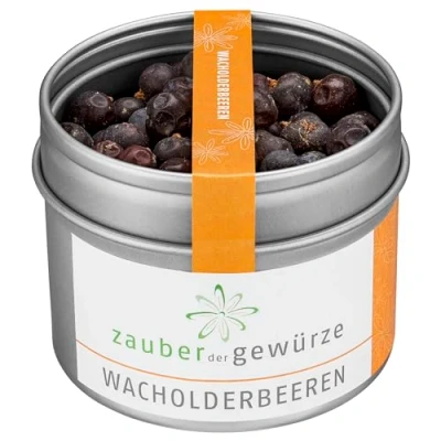 Abbildung von Zauber der Gewürze Wacholderbeeren ganz Wacholder Beeren getrocknet und ganz, perfekt zum Würzen von Fleisch, Wildgerichten Marinaden, 40 g