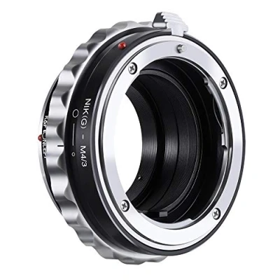 Abbildung von K&amp;F Concept Nikon AI(G) M4/3 Objektiv Adapter mit Blendenring für G AF S F auf MFT LUMIX DMC GH1 GH2 GH3 GX7 G1 GF1 GX1