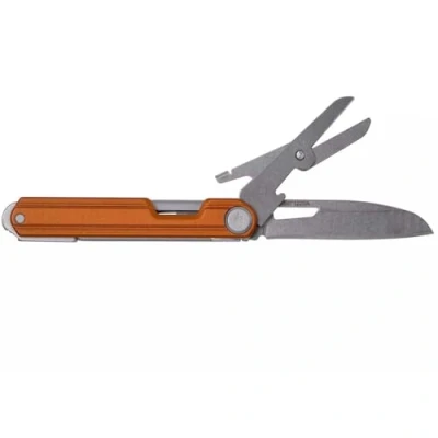 Abbildung von Gerber Taschenmesser mit 4 Funktionen, Multitool glatter Klinge, ArmBar Slim Cut, Orange, Edelstahl/Aluminium, 30 001725