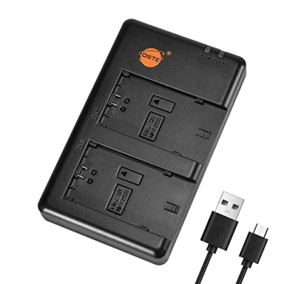 Abbildung von DSTE BC QZ1 Batterie USB Dual Quick Ladegerät Compatible für NP FZ100 FZ100,Sony Alpha 9, A9, 9R, A9R, 9S, A9S, A7RIII, a7 III