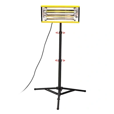 Abbildung von DATOUBOSS 2000W Infrarot Spot Heizstrahler Werkstatt Auto Panel Aushärtelampe Baking Lacktrockner Trockner Strahler (2000 W, 2 Strahler, 0100 C, Halterung, Timer 190 min)