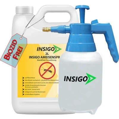 Abbildung von NEU Biozidfreie Ameisen Abwehr 2L+ Sprüher Effektives Mittel für im Haus oder Garten Ant Spray Fleckenfrei von INSIGO