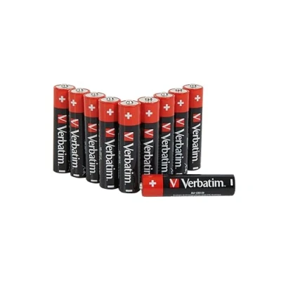 Abbildung von Verbatim Premium AAA Alkalibatterien, 1,5V, LR03 Micro, Batterien AAA, für MP3 Player, Kamera, Fernbedienung, Rasierapparat uvm, Alkaline Batterie, 10 Stück