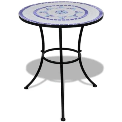 Abbildung von vidaXL Mosaiktisch 60 cm Blau/Weiß